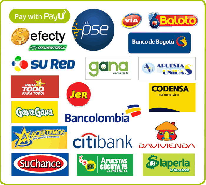 Medios de pago disponibles para usuarios hablaporinternet en Colombia 